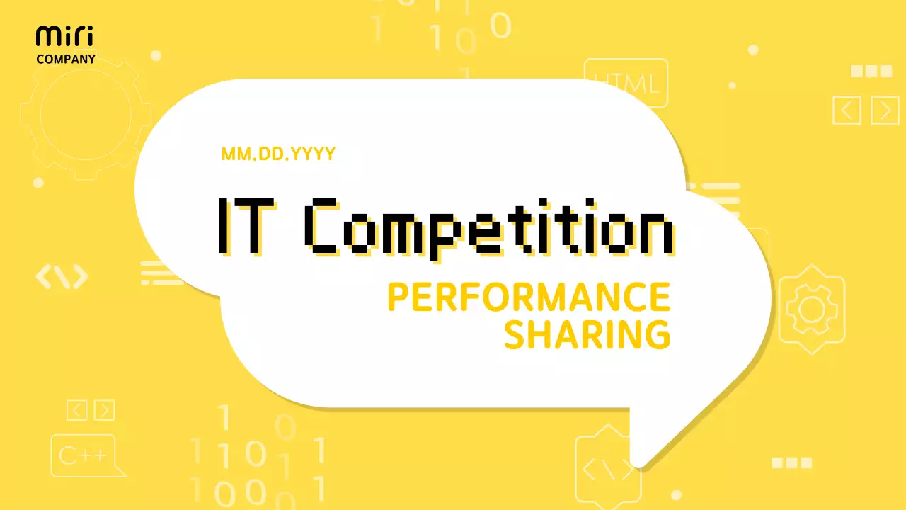 Simple IT Scorecard report with yellow background