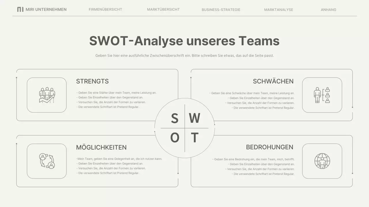 Einfache Geschäftsberichte in Beige