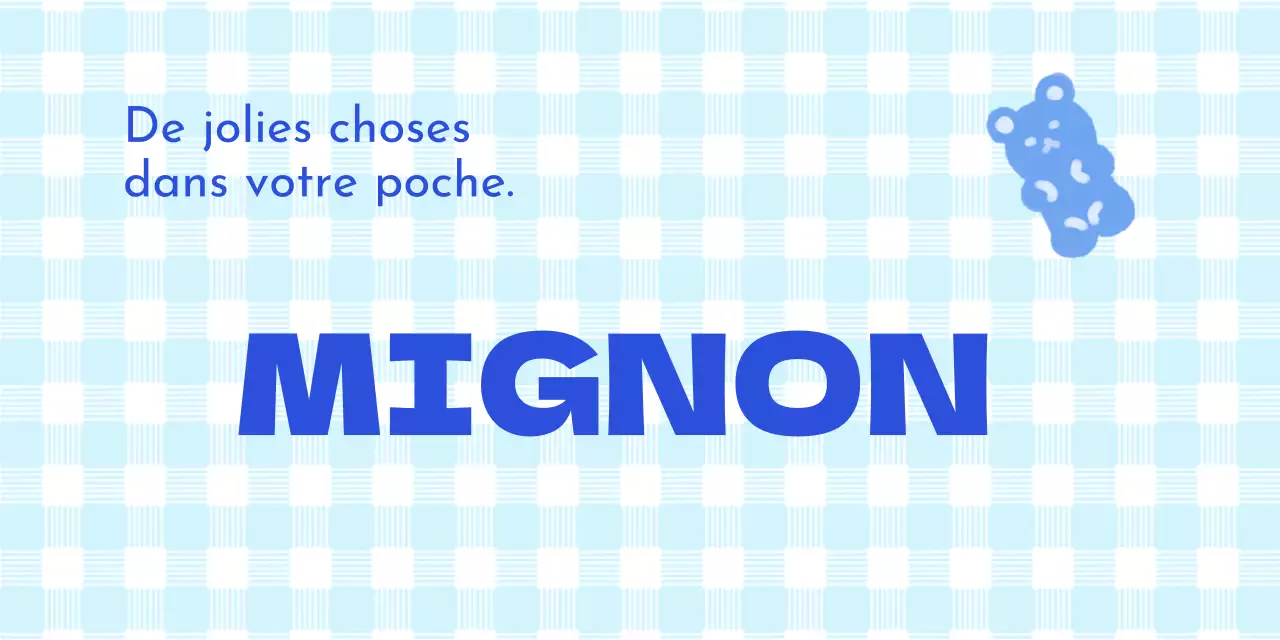 Pendentif à carreaux et à caractère mignon pour la marchandise de tête