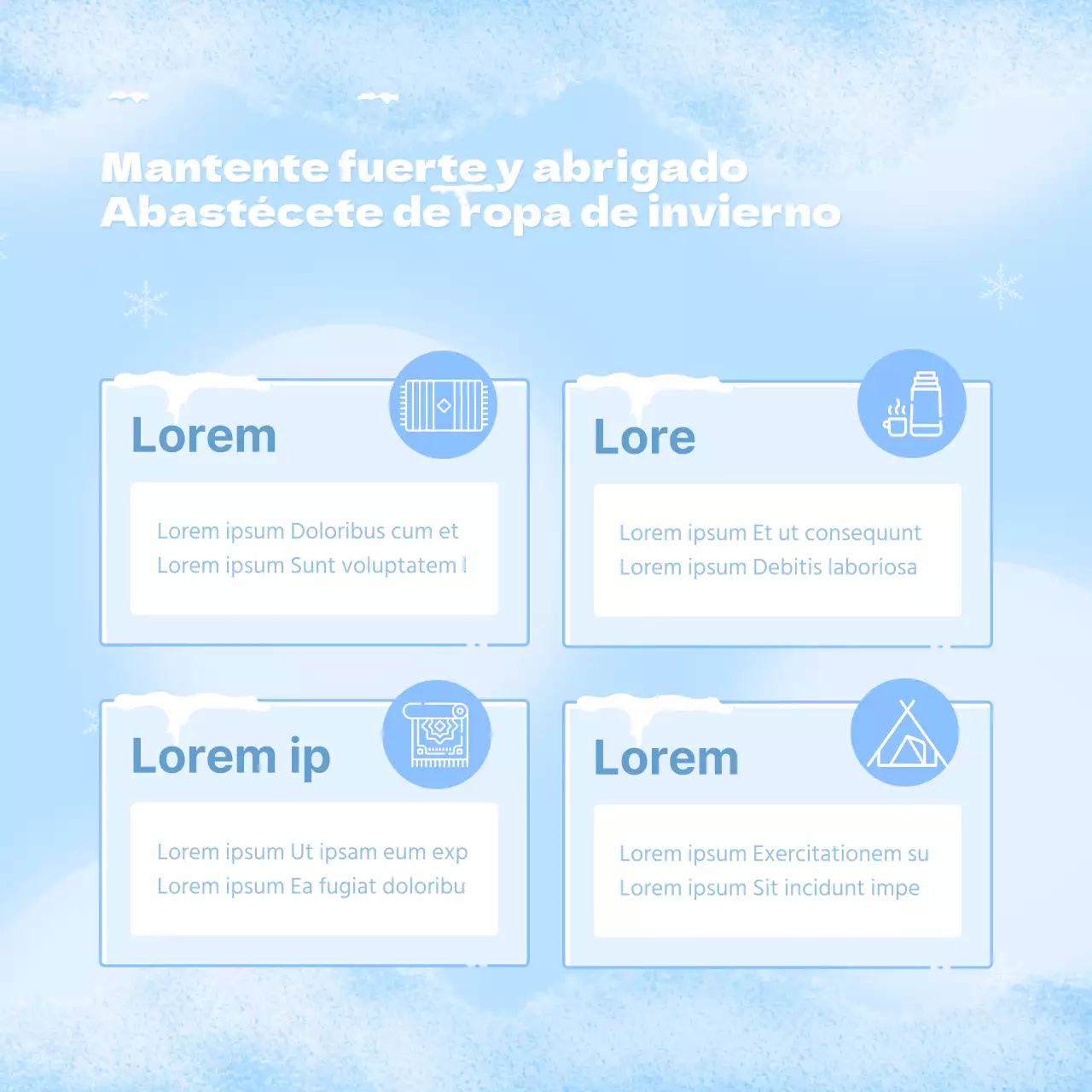 Un puesto de invernaje minimalista y básico en azul claro y blanco