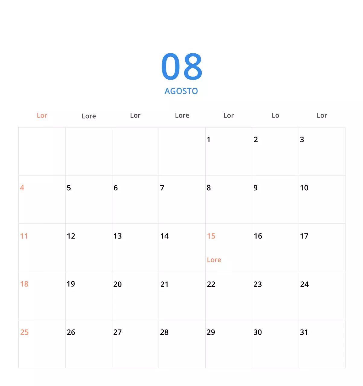 Bonito calendario de sobremesa ilustrado de temática familiar en color verde