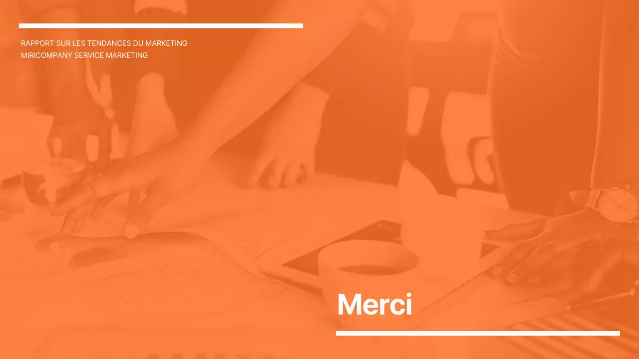 Rapport sur les tendances du marketing moderne en orange