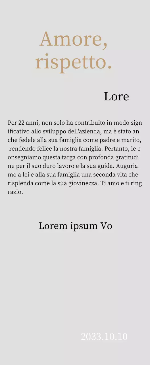 Targa di ringraziamento di classe con oro e foglie