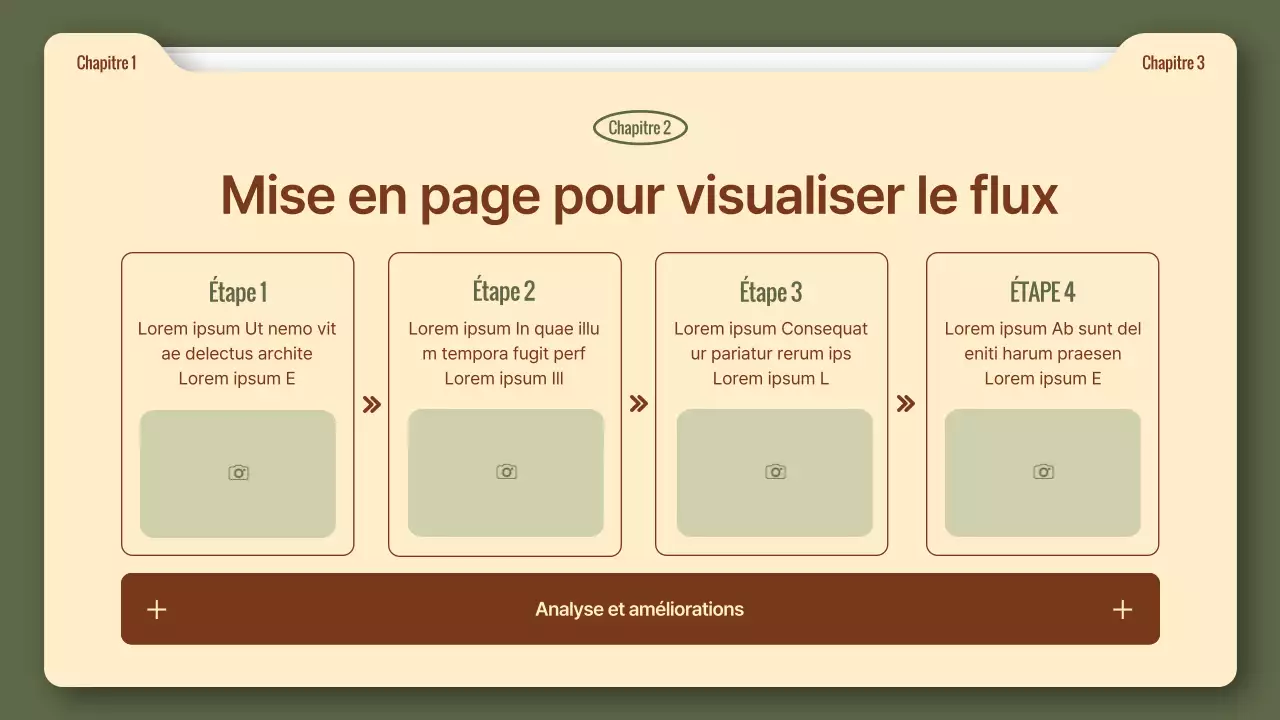 Un rapport d'activité simple en kaki et marron