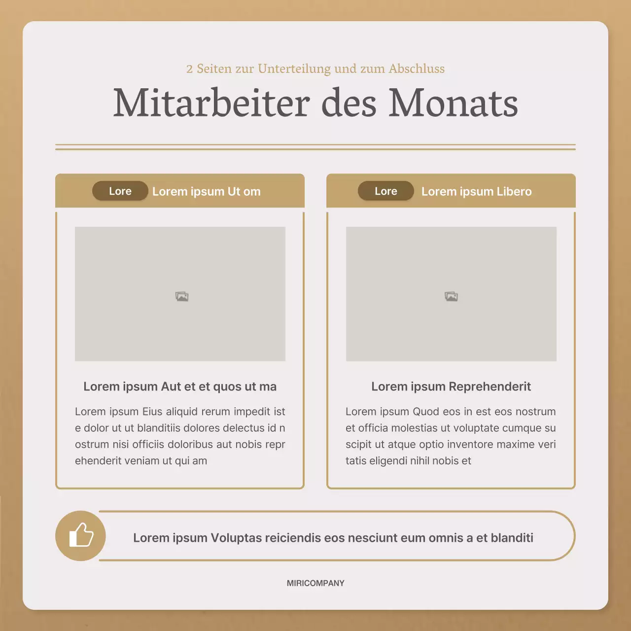 Ein einfacher Herbstbrief in Beige und Braun Newsletter Post