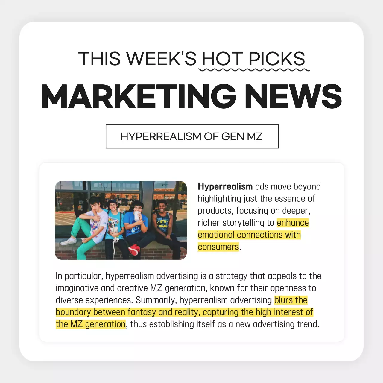 White Modern Marketing Newsletter Instagram Carousel