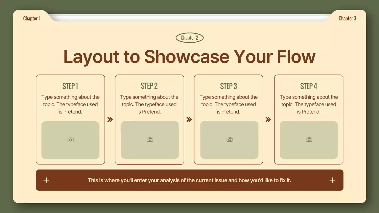 Simple business reports in khaki and brown