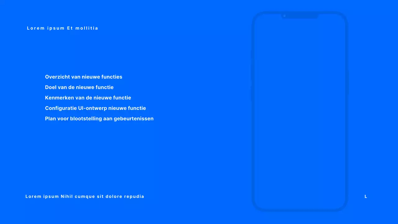 Blue's basisaankondiging van nieuwe functies