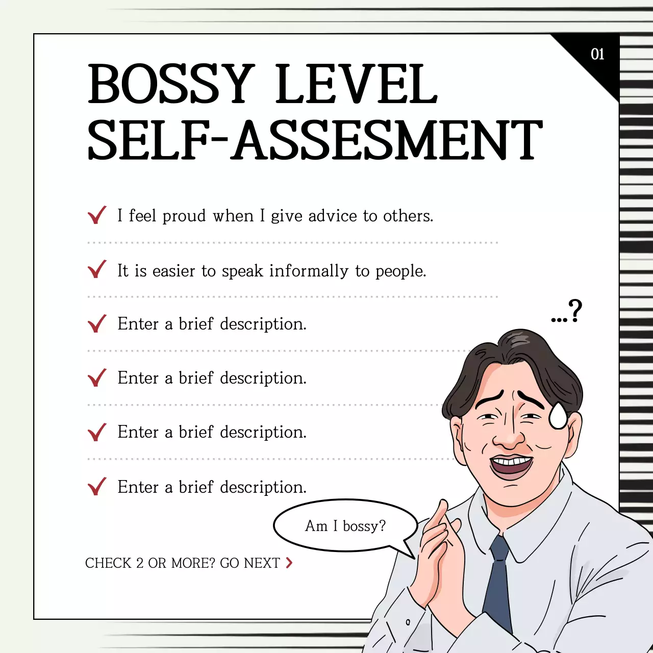 Sickening business humor posts in chartreuse and black