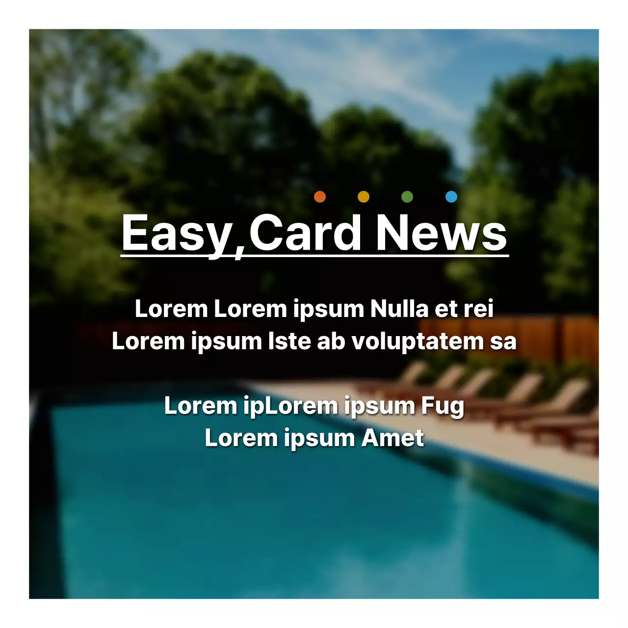 Un prospectus centré sur la photo avec une touche de bleu clair