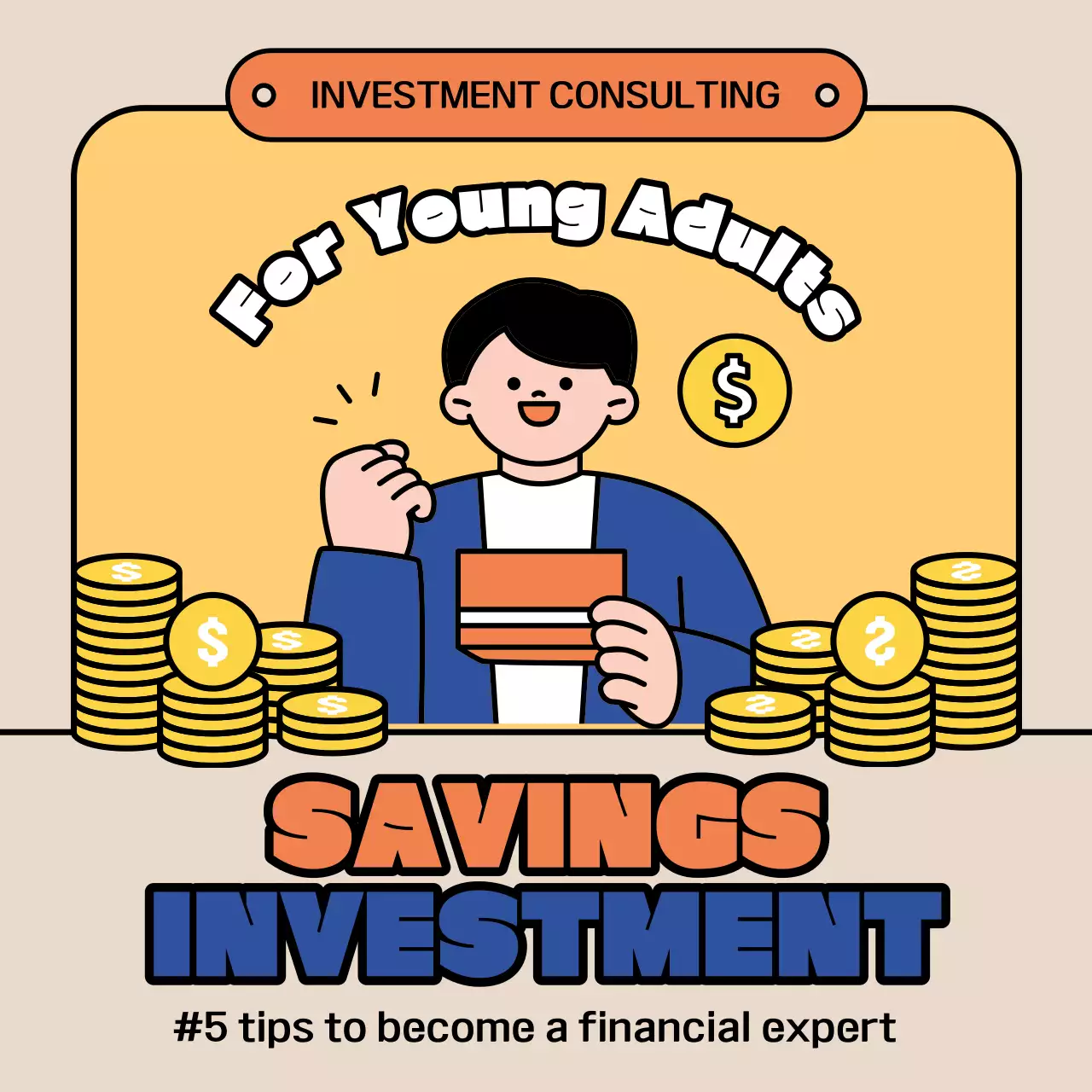 Beige Comic Investment Guide Instagram Carousel