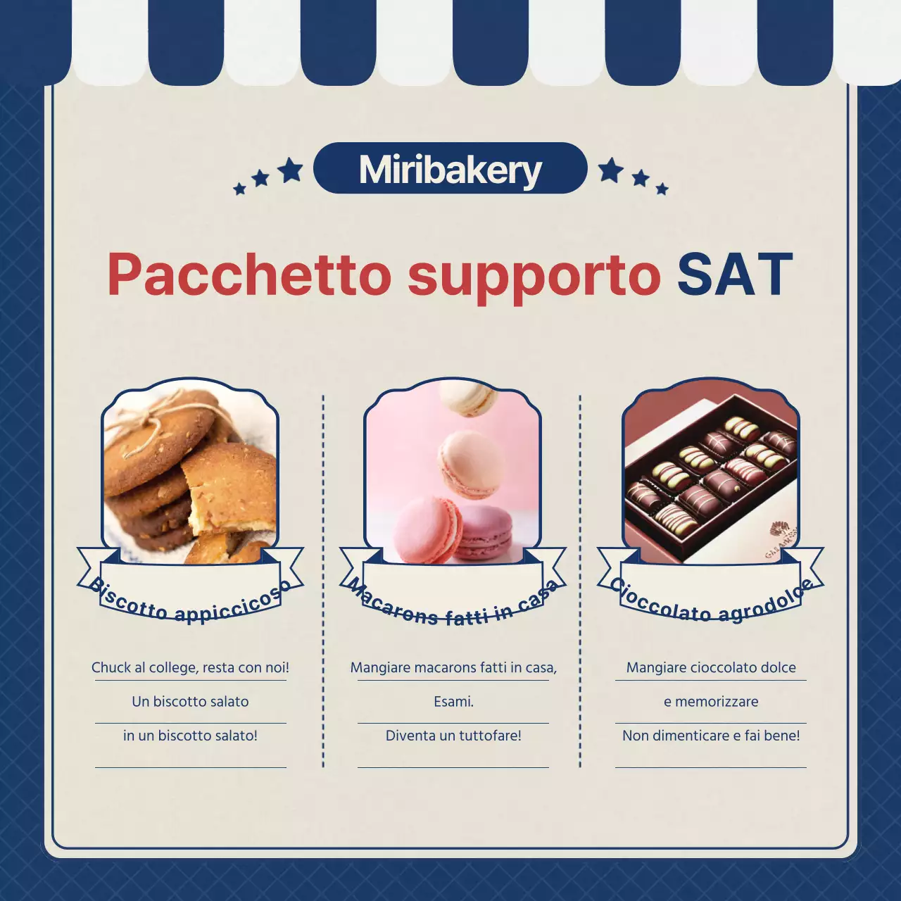 Promuovete un evento di cheerleading per i SATs in blu navy e retrò