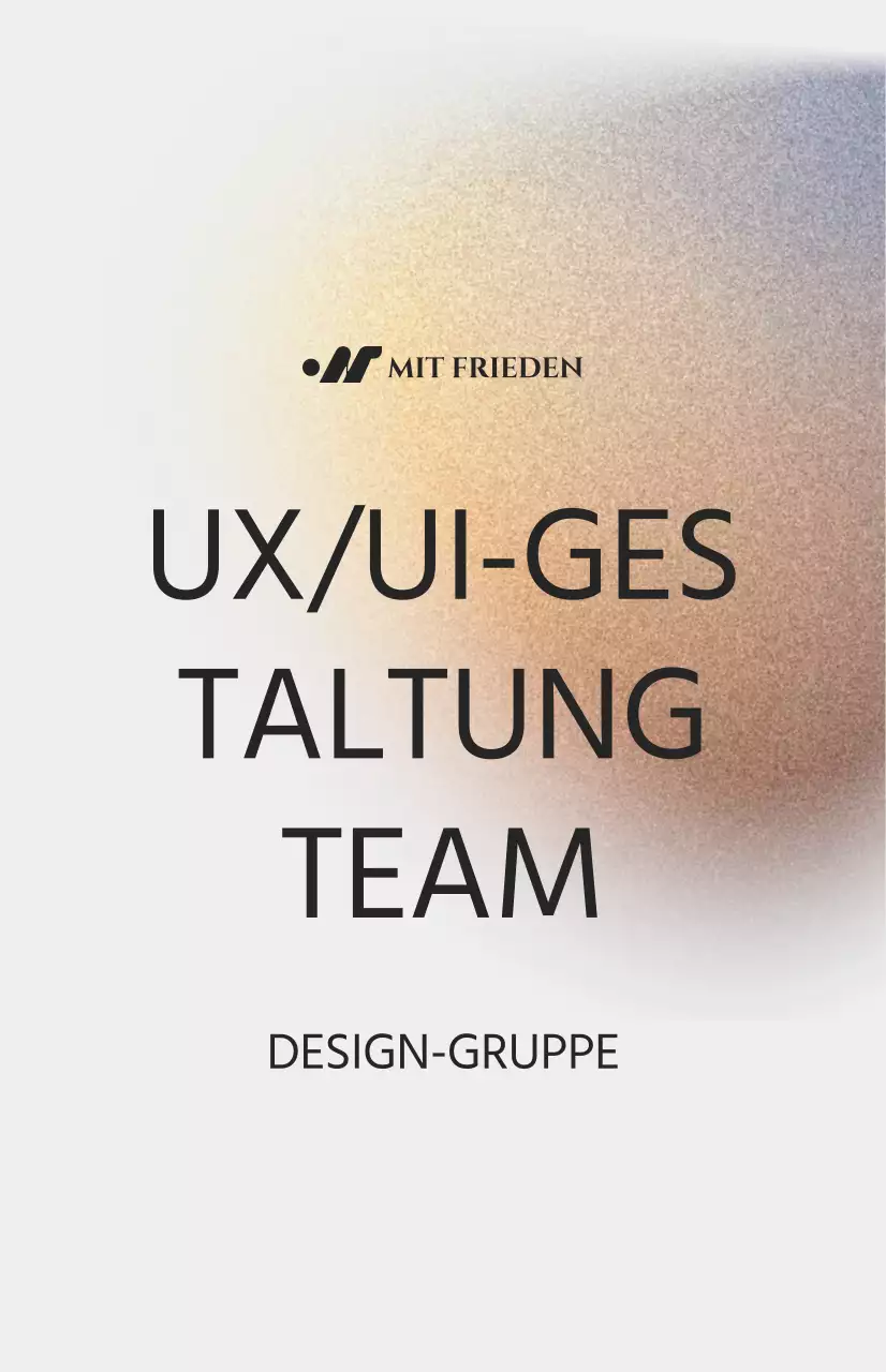 Einfache Abteilungseinführung mit farbiger Rauschillustration auf weißem Hintergrund