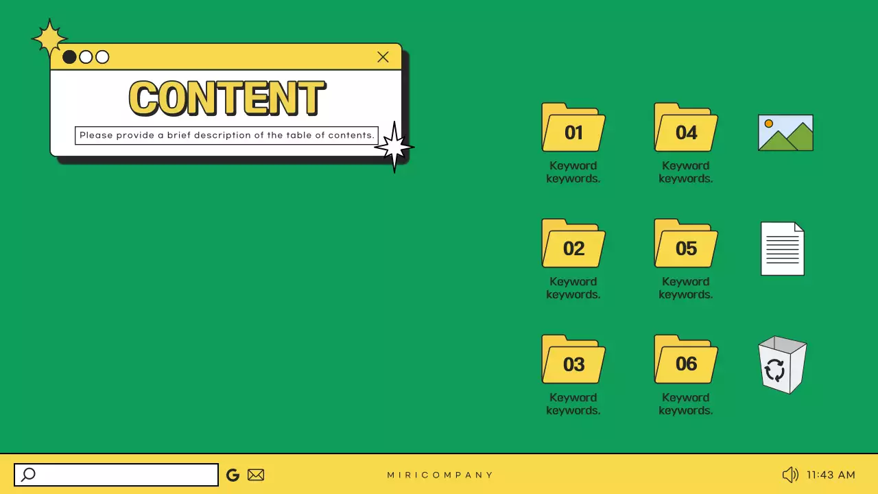 그린 미니멀 비즈니스 프레젠테이션