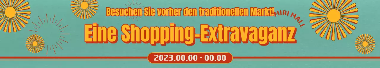 Korea Sale Festa Einkaufsrabatte mit Retro-Neutro-Farbschema und Retro-Grafikelementen