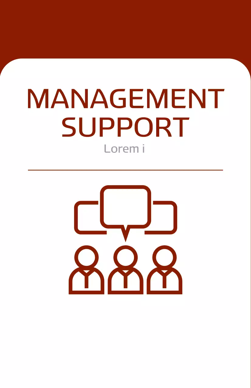 Introducing a corporate department with a red bold concept