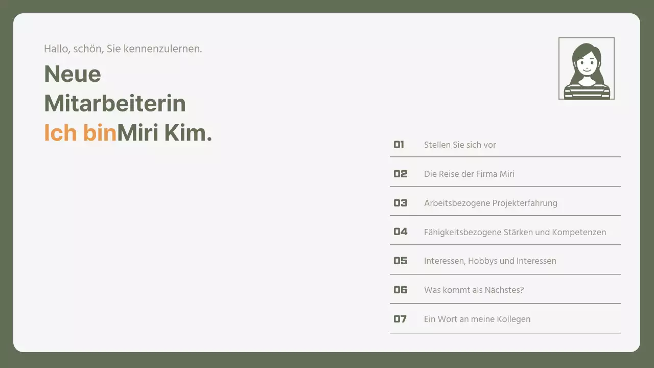 Einfaches Anschreiben für Berufseinsteiger in khaki und gelb