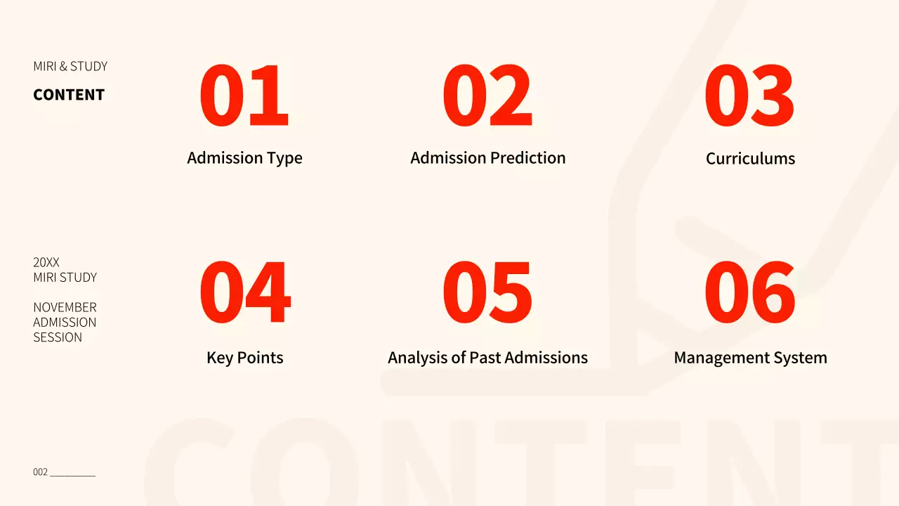 Red Professional 입학 가이드 프레젠테이션