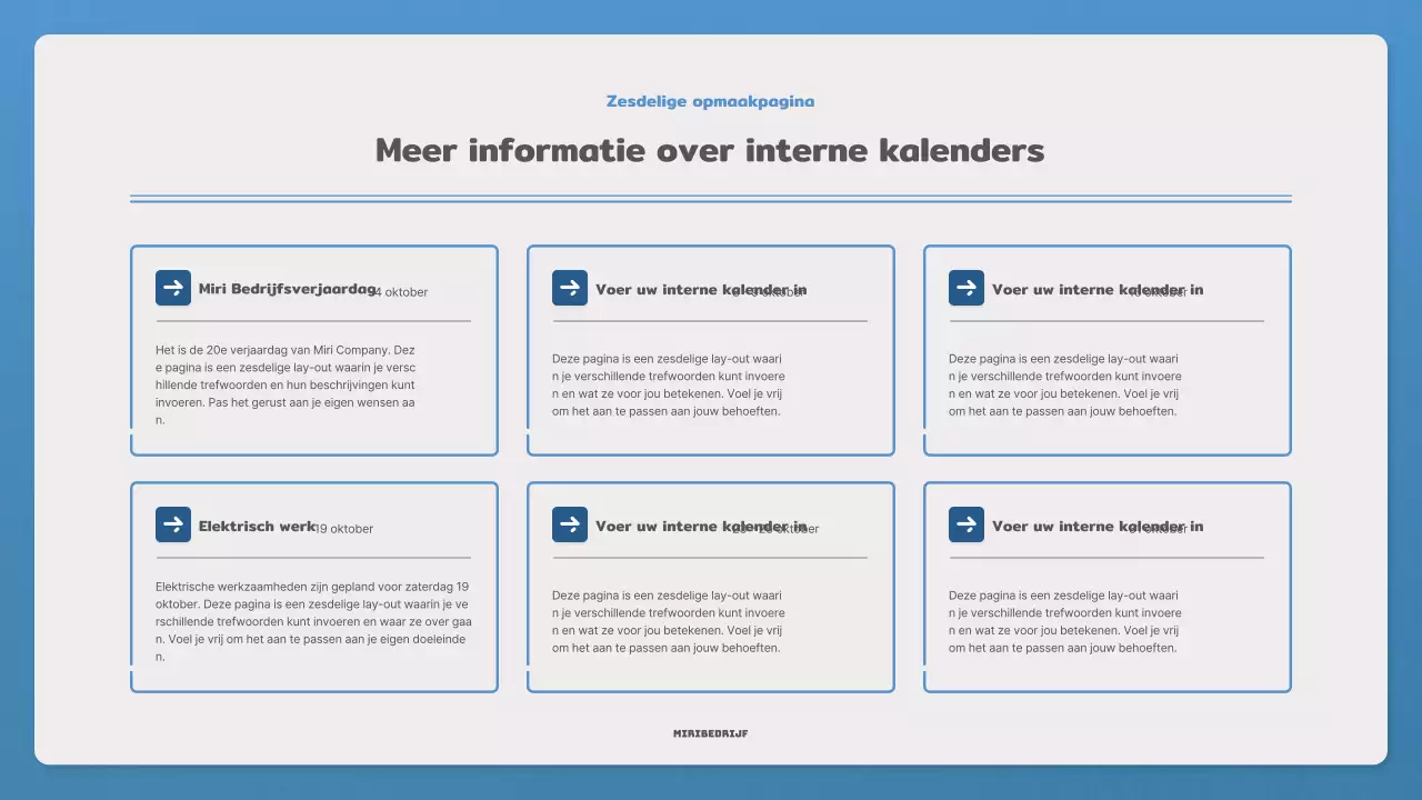 Promoot je nieuwsbrief met een eenvoudige brief in blauw en marineblauw