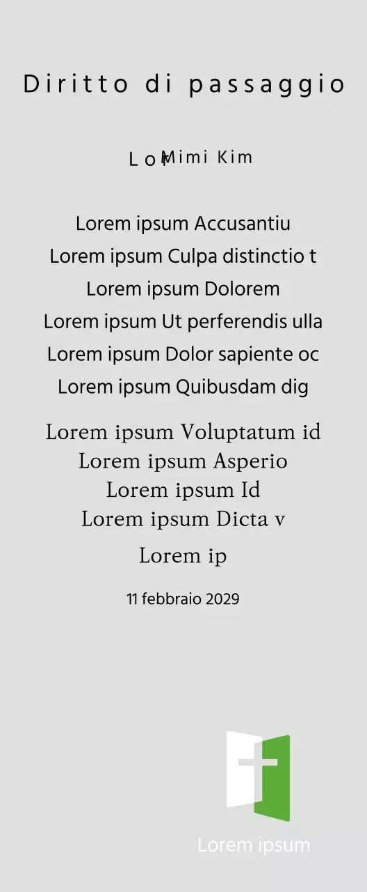 Targa di congratulazioni per la promozione in un font serif di classe