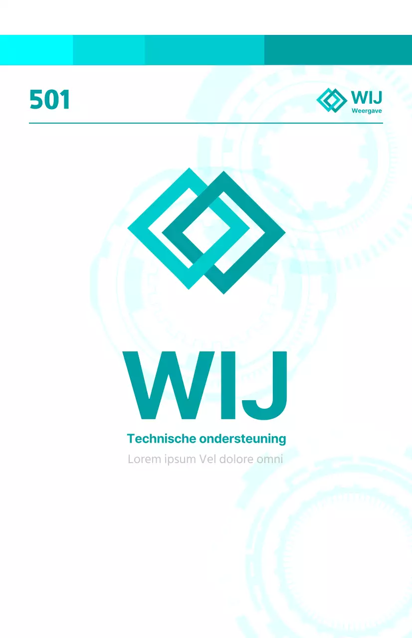 Heldere, conceptuele bedrijfsaankondiging met mechanische afbeeldingen