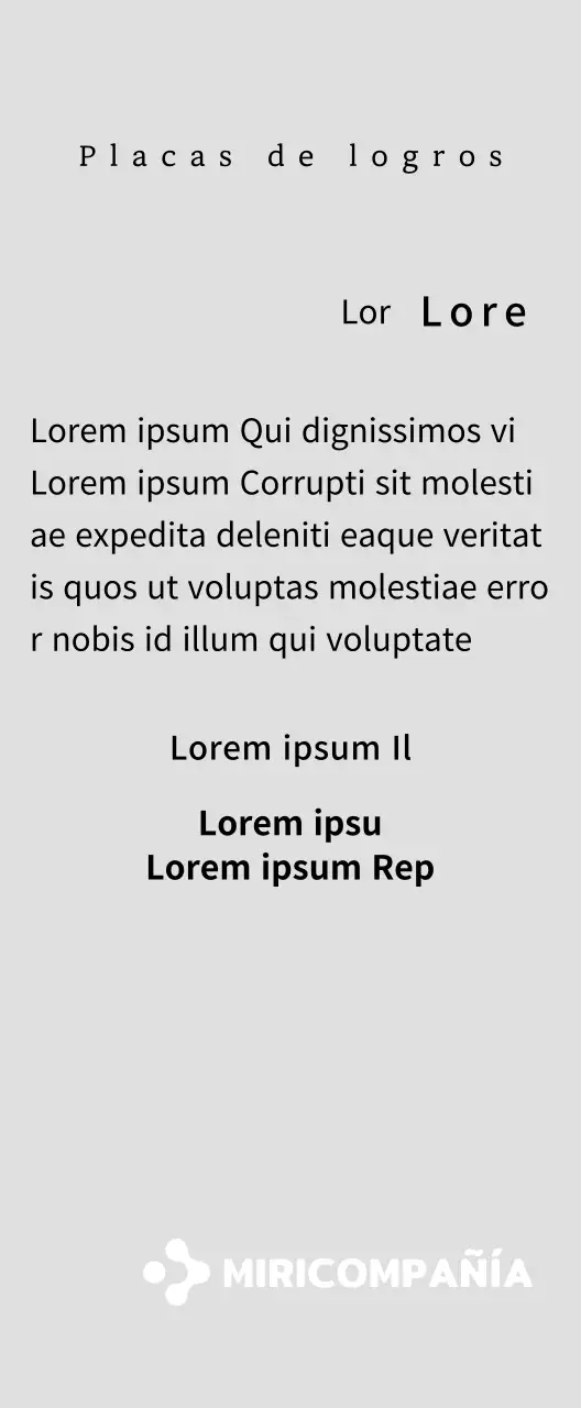 Una sencilla placa blanca con el logotipo de su empresa