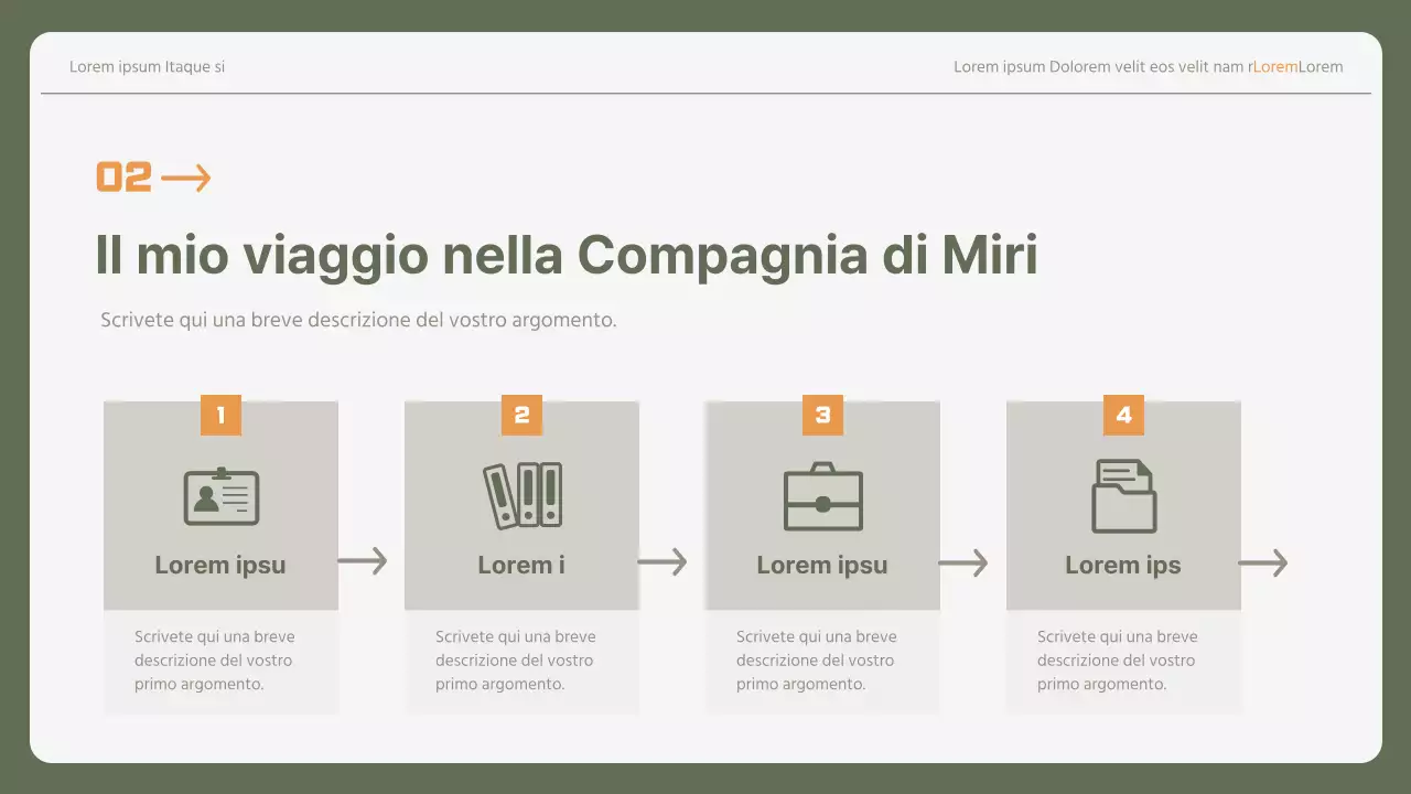 Lettera di presentazione aziendale semplice in giallo e cachi