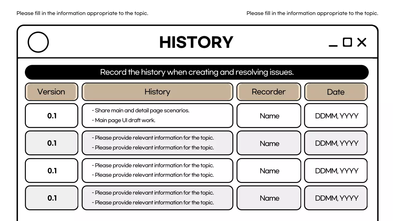 Presentasi Panduan Perencana Web Minimal Beige