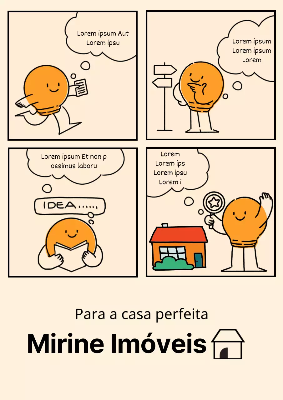 Promova a sua empresa imobiliária com um bonito fundo marfim
