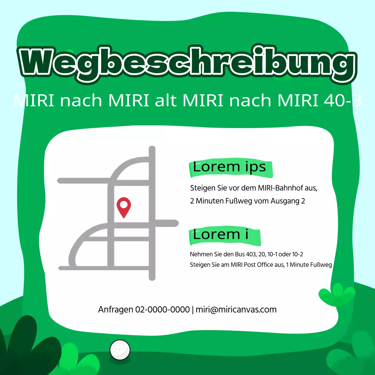  Kitschige Werbeanzeige eines Sportvereins in Grün und Hellblau