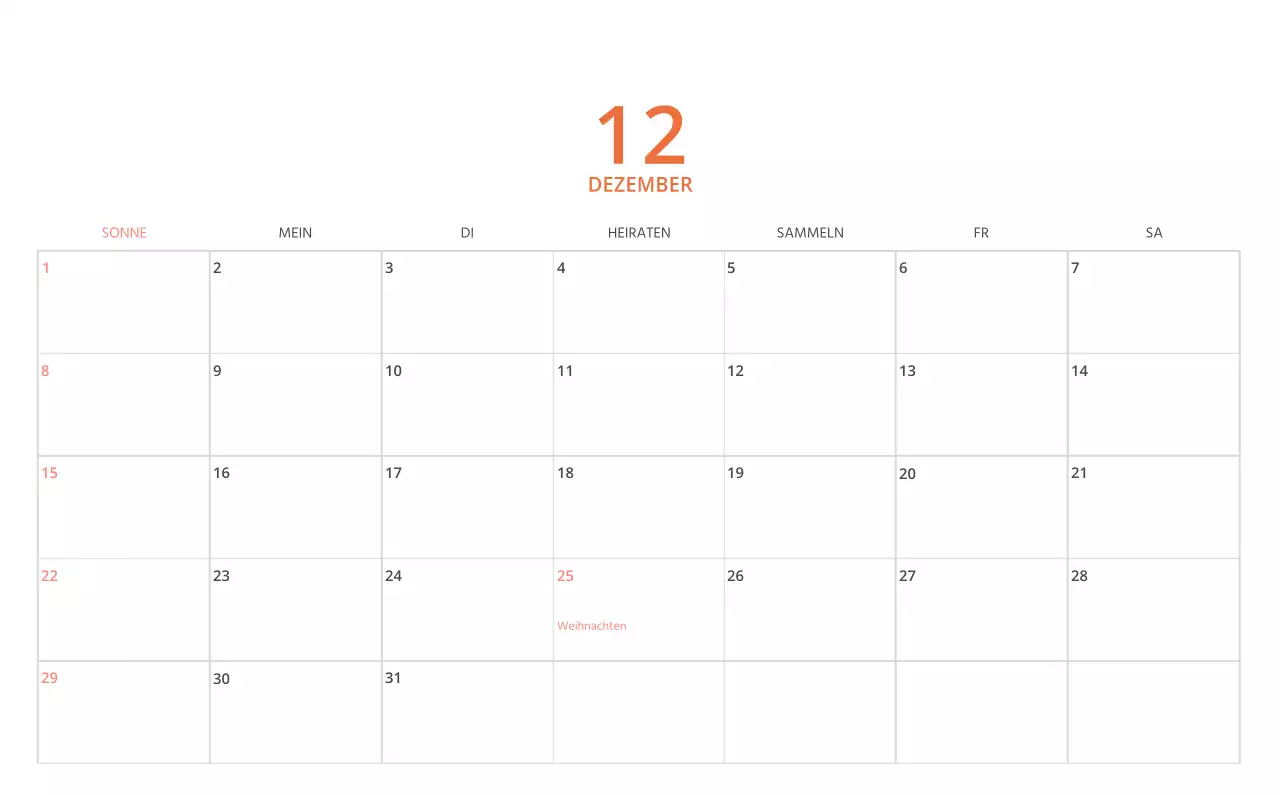 Niedlich illustrierter grüner Tischkalender mit Familienthemen