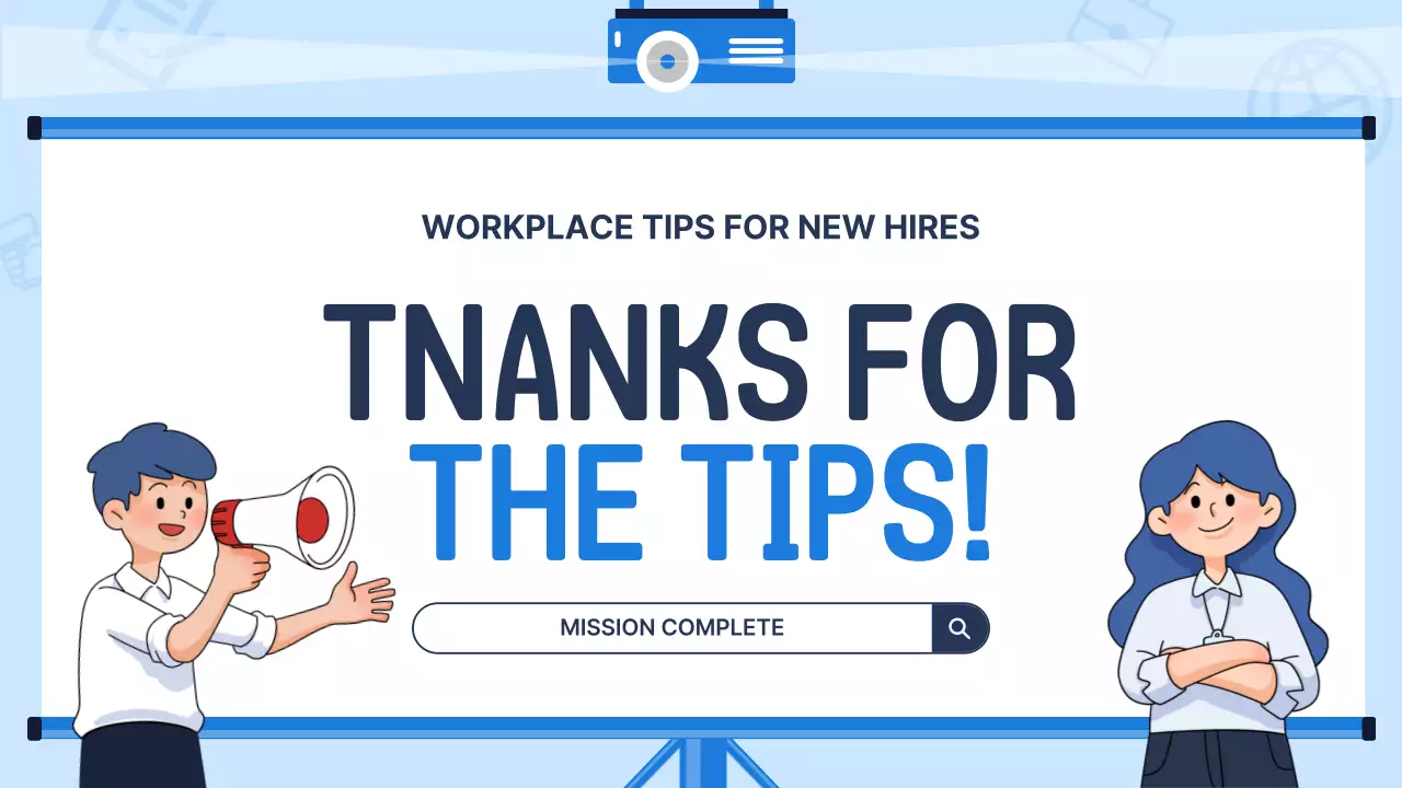 Blue Simple Office Guide Presentation