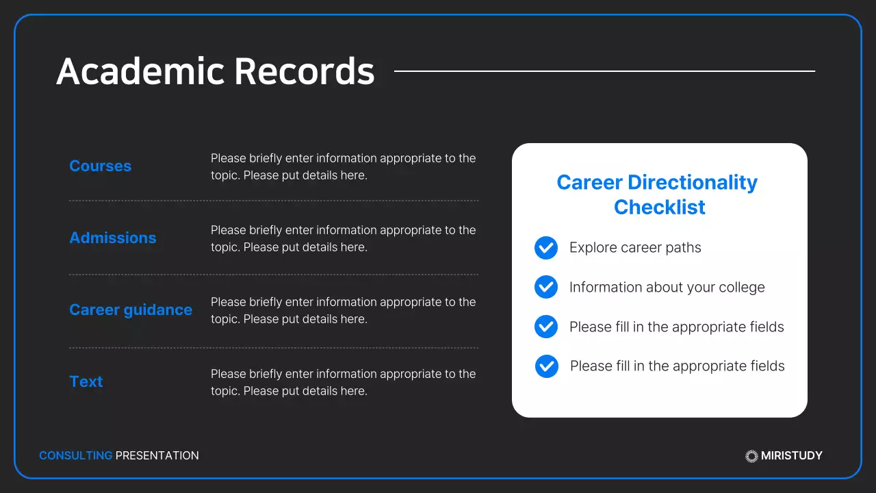 Blue Modern Exam Presentation