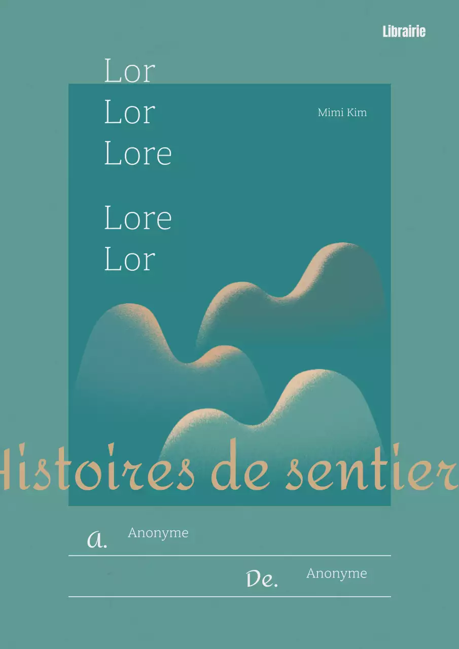 Couverture simple d'un essai de voyage en vert et jaune