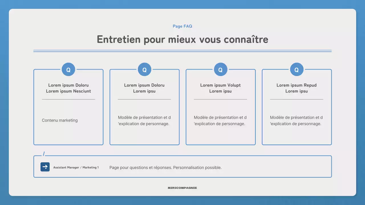 Faites la promotion de votre lettre d'information avec une lettre simple en bleu et bleu marine