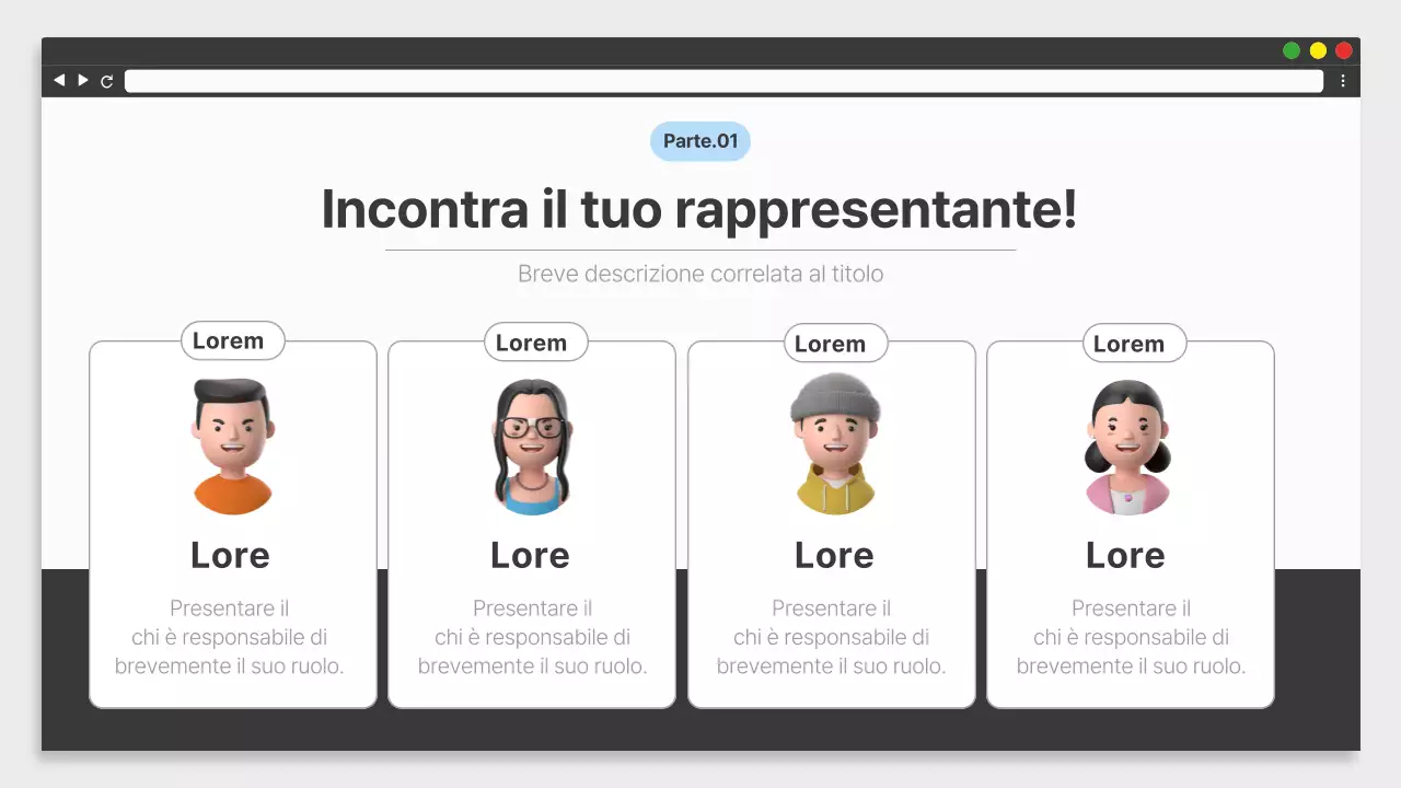 Materiale di formazione aziendale semplice in bianco e nero