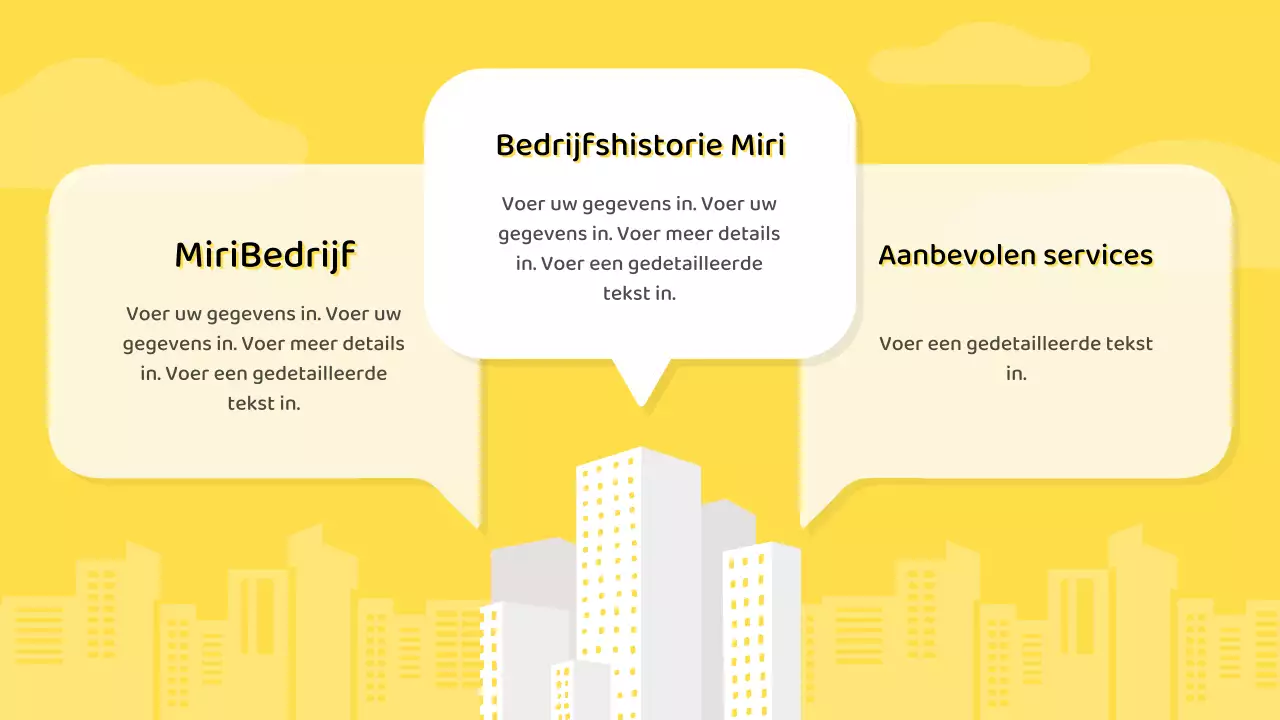 Eenvoudig IT-scorecardrapport met gele achtergrond