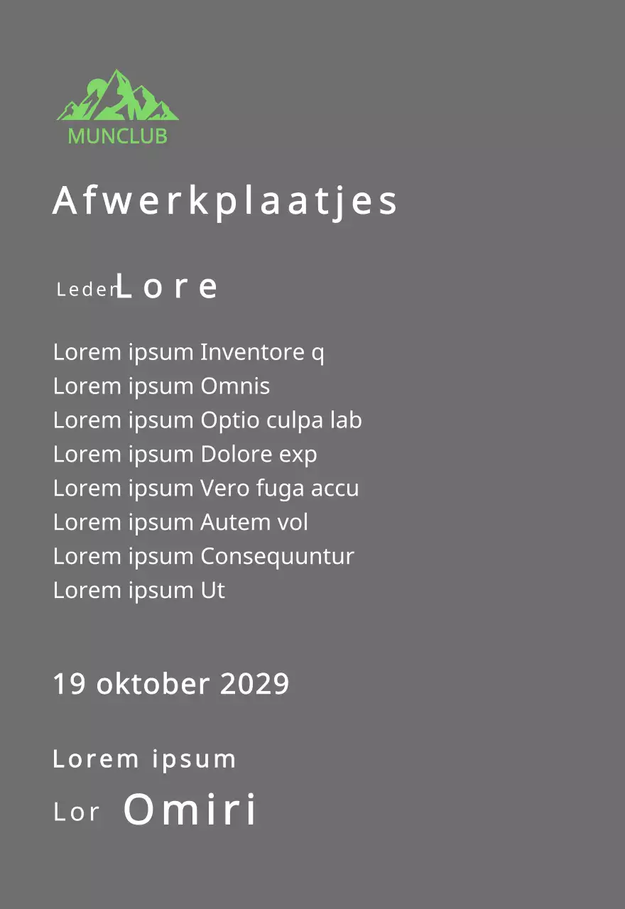 Berg club finisher's plaquette met club logo concept met groene berg illustratie