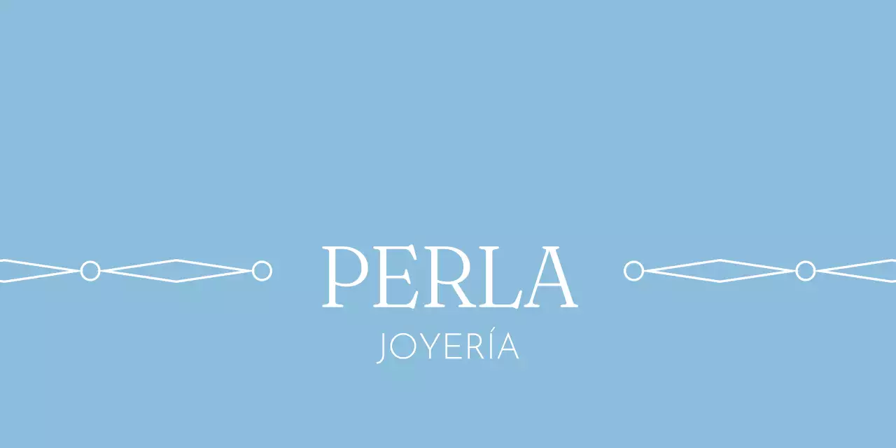 Tachuela de cabecera de producto de marca de joyería azul claro