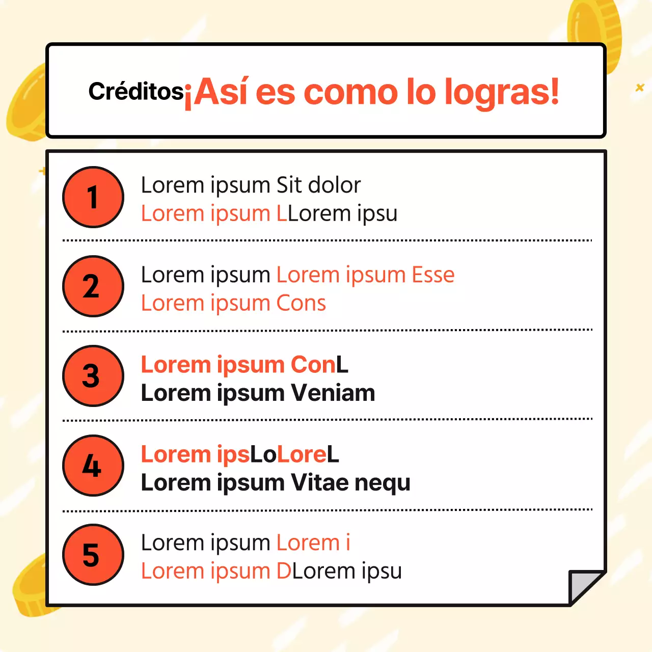 Anuncio minimalista amarillo y rojo de tarjeta de crédito para primeros compradores