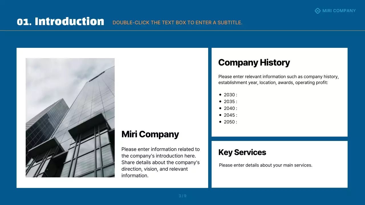 Blue Modern Annual Report Document Presentation