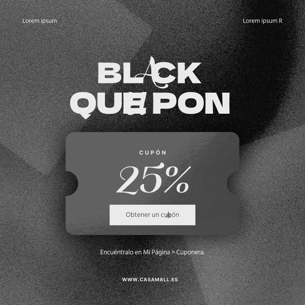 Promueva un Black Friday minimalista en negro y gris