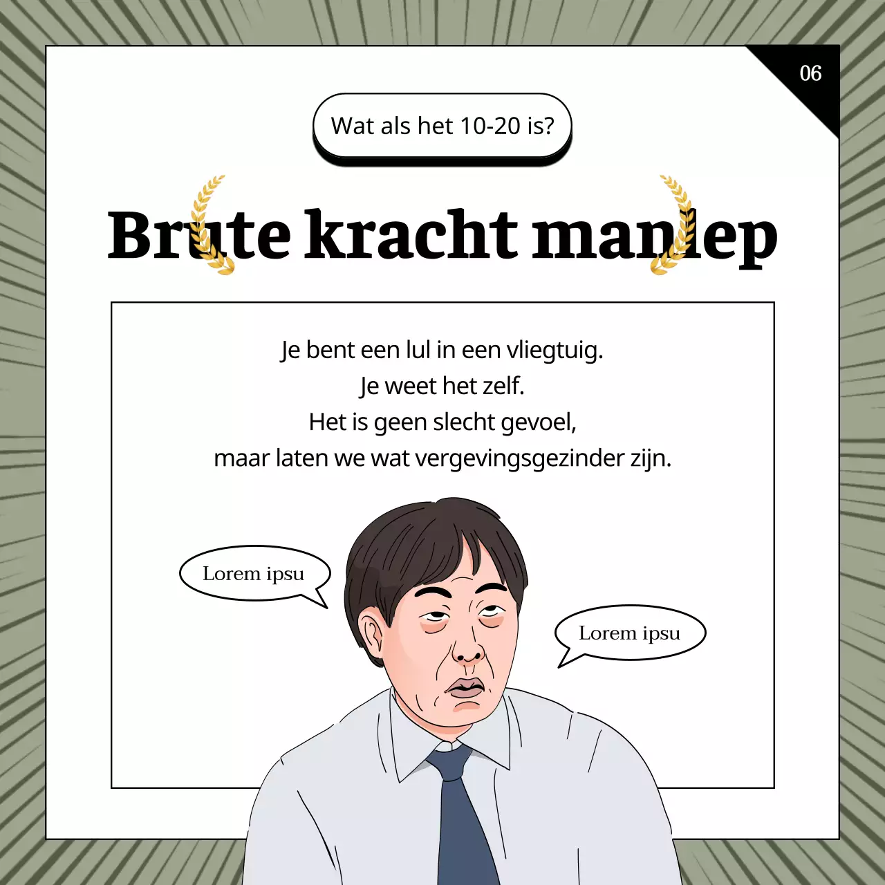 Ziekte in chartreuse en zwarte zakelijke humor berichten