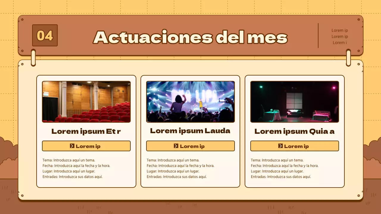 Una sencilla guía de turismo cultural de color amarillo y marrón