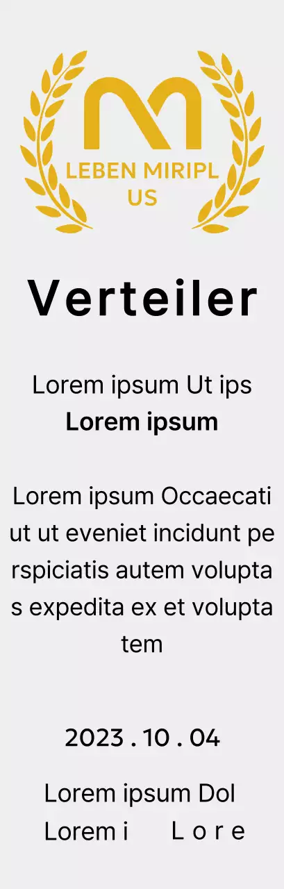 Verdienstplakette mit Markenlogo und Lorbeerkranz im Rahmen des Outstanding Dealer Award-Konzepts.