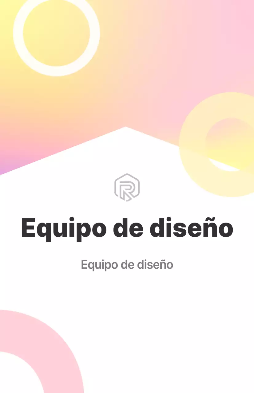 Un cartel de presentación del departamento de diseño limpio, blanco y codificado por colores