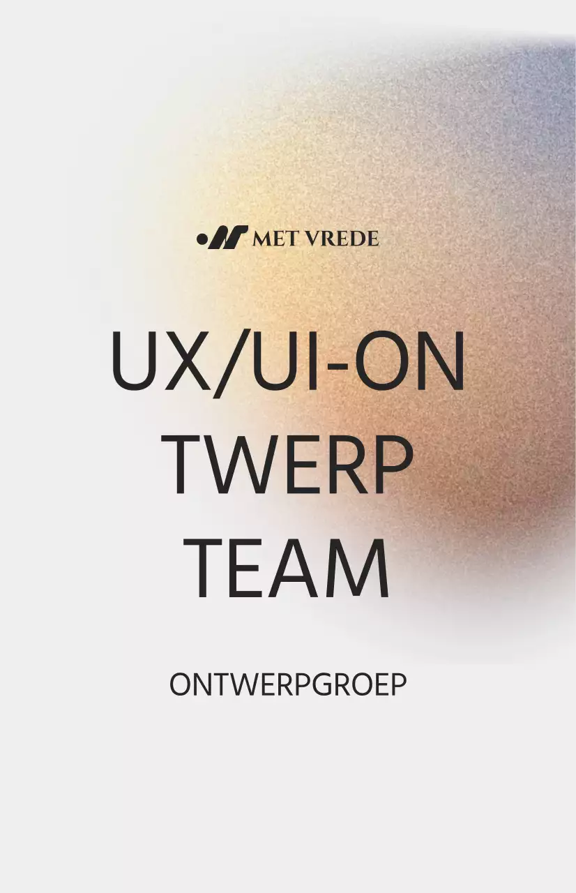 Eenvoudige afdelingsintroductie met kleurenruisillustratie op een gebroken witte achtergrond