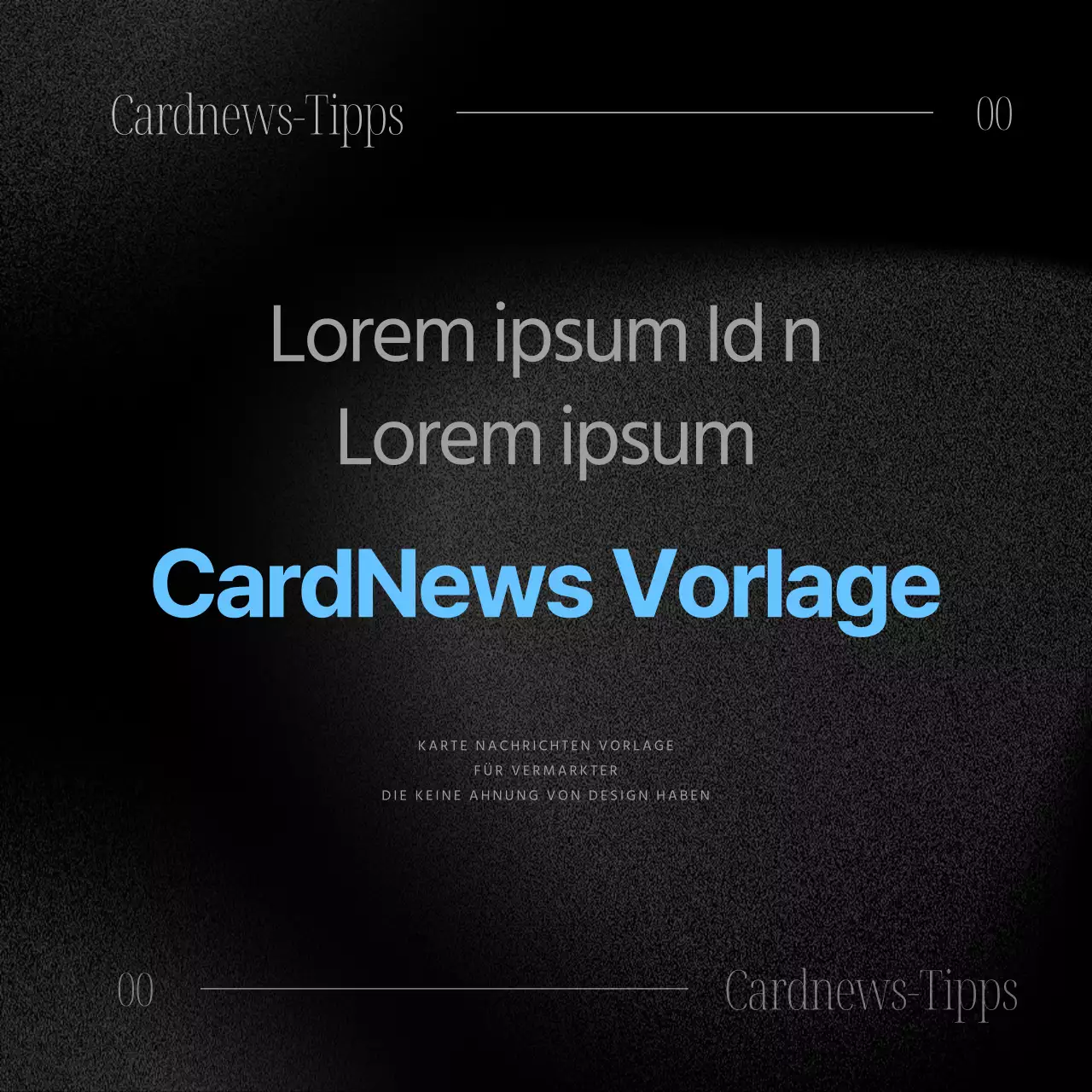 Eine moderne Geschäftspost in Schwarz und Hellblau