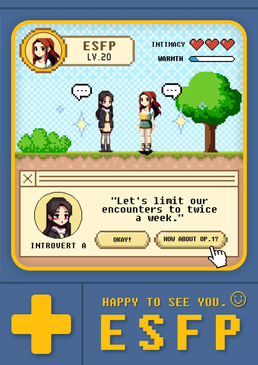 Blue Retro Personality Guide Poster