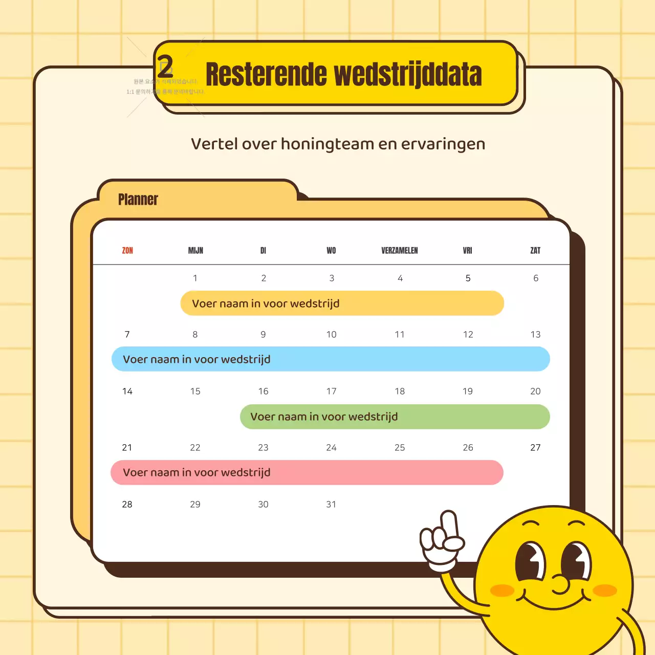 Een gids voor het geel knallen van wedstrijdlijsten